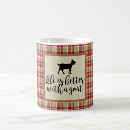 Caneca De Café Vida melhor com Xadrez de cabra