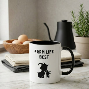 Caneca De Café Vida na Fazenda Melhor Vida no Campo Amante de Ani