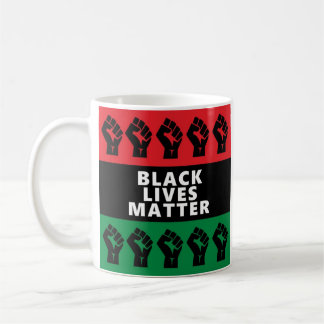 CANECA DE CAFÉ VIDA NEGRA IMPORTA PARAR A IGUALDADE DE RACISMO BL