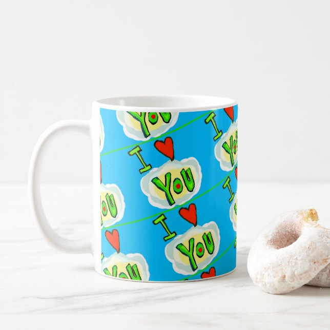 Caneca De Café Vida no Amor Personalizar Café Mug (Com Donut)
