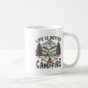 Caneca De Café Vida Retro Antiga É Melhor ao Redor da Fogueira C