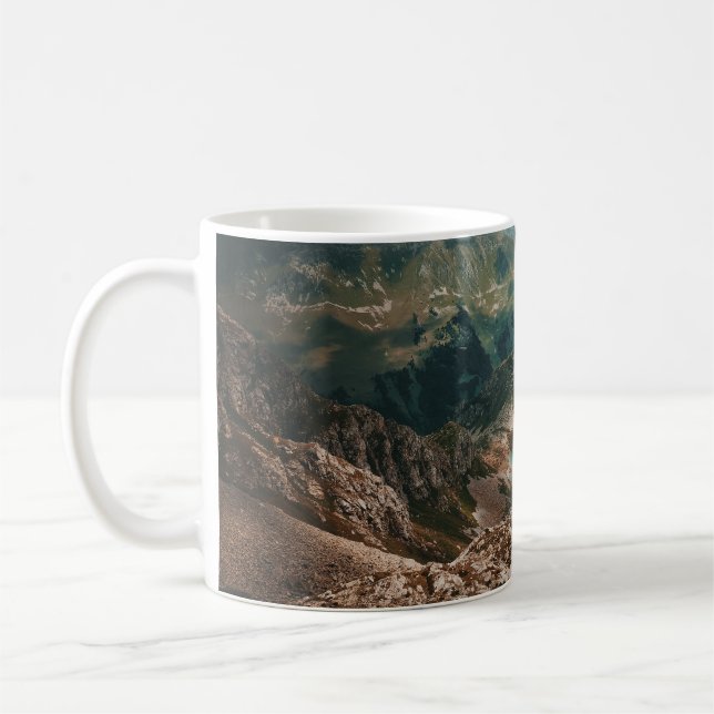 Caneca De Café Vida Selvagem do Lago Montanha: Serenidade Elevada (Esquerda)