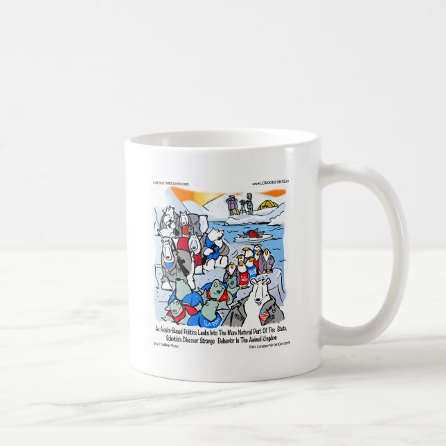 Caneca De Café Vida Selvagem E Política No Alasca Presentes E Cam (Direita)