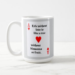 Caneca De Café Vida sem amor