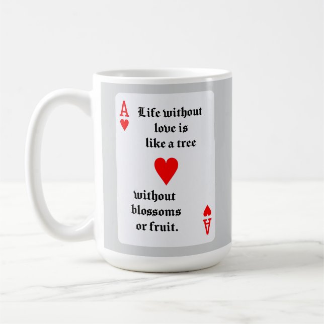 Caneca De Café Vida sem amor (Esquerda)