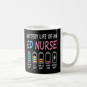 Caneca De Café Vida útil da bateria de um enfermeiro do SU níveis