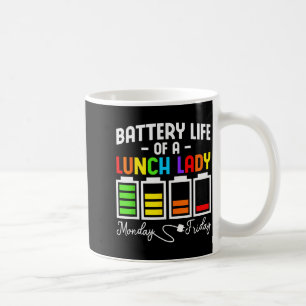 Caneca De Café Vida Útil De Uma Senhora Do Almoço De Segunda a Se