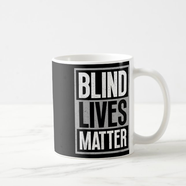 Caneca De Café Vidas Cegas - Consciência Cega Visualmente Imparad (Direita)