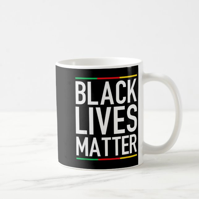 Caneca De Café Vidas Negras Blm Direitos Humanos Mês da História  (Direita)