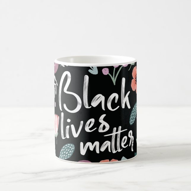 Caneca De Café Vidas Negras Importam Mug Floral (Centro)