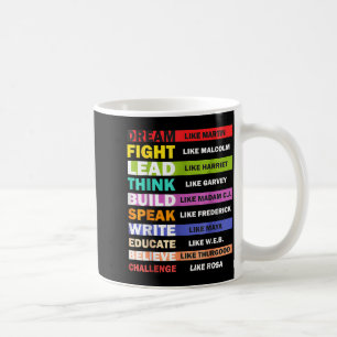 Caneca De Café Vidas Negras Vidas Líderes Negros Mês da História