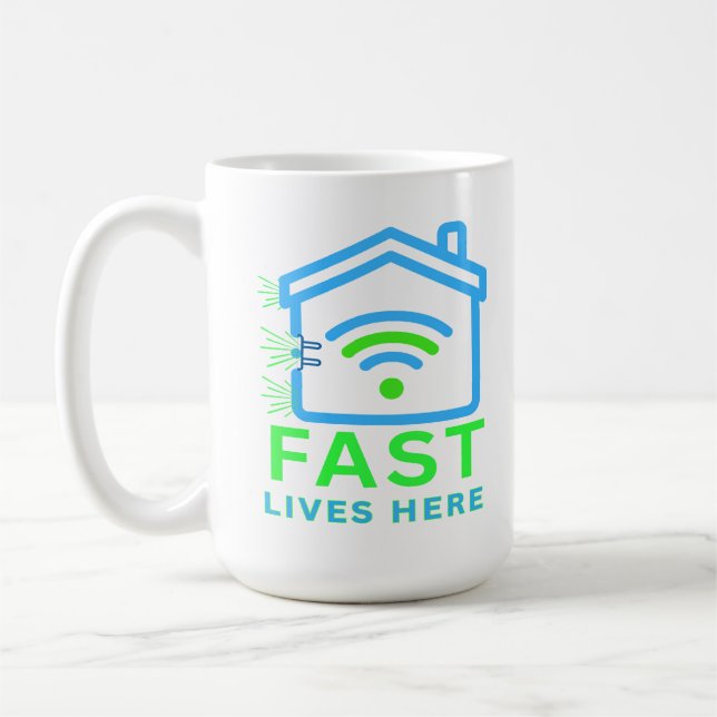 Caneca De Café Vidas Rápidas Aqui (Esquerda)