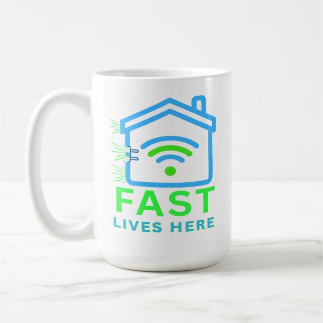 Caneca De Café Vidas Rápidas Aqui (Esquerda)