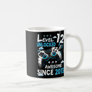 Caneca De Café Vídeo De Aniversário De Nível 12 Desbloqueado De 1