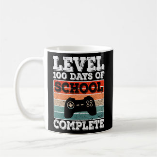 Caneca De Café Vídeo De Gamer Boys Completos De Nível 100 Dias