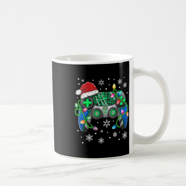 Caneca De Café Video Game Controller Natal Hat Gamer Bo (Direita)