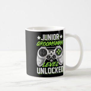 Caneca De Café Vídeo Game Nível Desbloqueado do Gamer Júnior Paje
