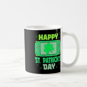 Caneca De Café Video Games Gamer Trevo de Três Folhas Feliz Dia d