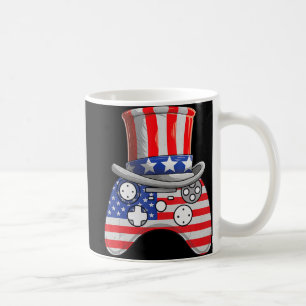 Caneca De Café Vídeo Jogo 4 De Julho Tio Sam Controlar O Jogo