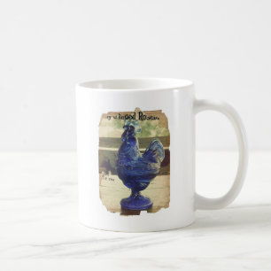 Caneca De Café Vidro Azul Desbotado Roo 2