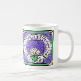 Caneca De Café Vidro De Claddagh