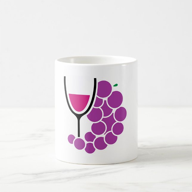 Caneca De Café Vidro E Uvas (Criador carregado)
