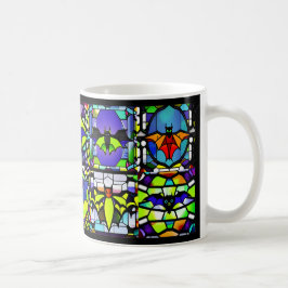 Caneca De Café Vidro Estreito Bat Mug