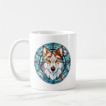 Vidro Estreito Cachorro Siberiano Husky