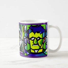 Caneca De Café Vidro Halloween Frankenstein Mug