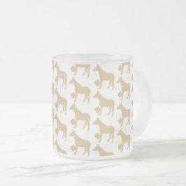 CANECA DE CAFÉ VIDRO JATEADO ケイメイ牧場 グラマーちゃん シルエット