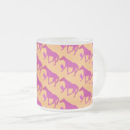 CANECA DE CAFÉ VIDRO JATEADO ケイメイ牧場 トントントントロちゃん シルエット