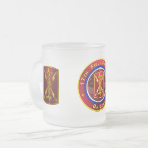 Caneca De Café Vidro Jateado 17ª Brigada de Artilharia de Campanha “Thunderbolt