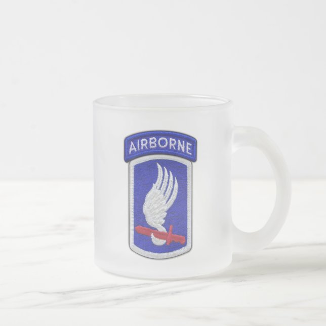 Caneca De Café Vidro Jateado 173.º Veteranos da Brigada Aérea ABN veterinários  (Direita)