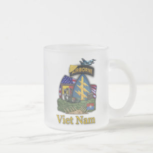 Caneca De Café Vidro Jateado 3ª força especial berets verdes nam frosty Mug