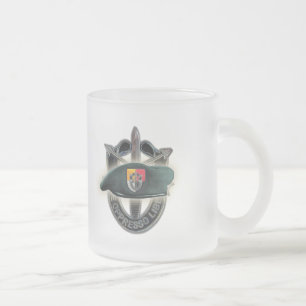 Caneca De Café Vidro Jateado 3º Grupo de Forças Especiais agrupa boinas verdes