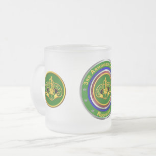 Caneca De Café Vidro Jateado 3º Regimento de Cavalaria Armada