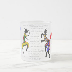 Caneca De Café Vidro Jateado 30:10 do salmo - 12