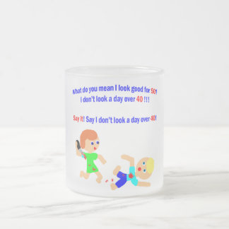 Caneca De Café Vidro Jateado 50 não um dia sobre 40