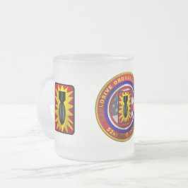 Caneca De Café Vidro Jateado 52º Grupo de Eliminação de Ordenações Explosivas