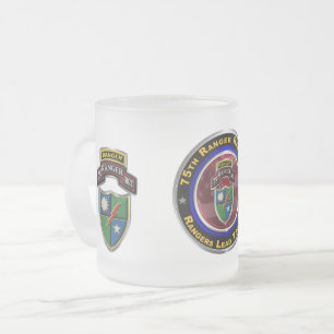 Caneca De Café Vidro Jateado 75º Regimento Ranger