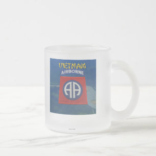 Caneca De Café Vidro Jateado 82.a divisão aérea, veterano do exército vfw Mug