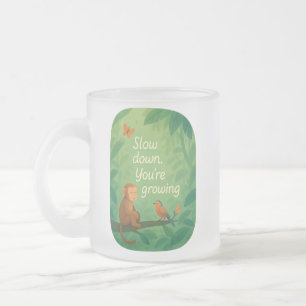 Caneca De Café Vidro Jateado A Beleza de se Tornar um Mug
