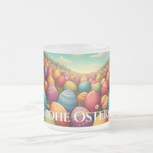 Caneca De Café Vidro Jateado A Caneca de Vidro Fosco da Páscoa Mágica