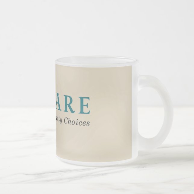 Caneca De Café Vidro Jateado A caneca do vidro de fosco de Lawfare (Direita)