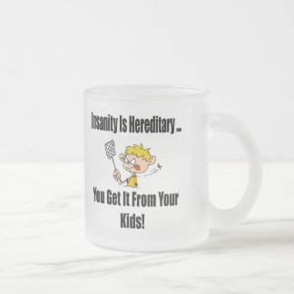 Caneca De Café Vidro Jateado A demência é t-shirt e presentes hereditários