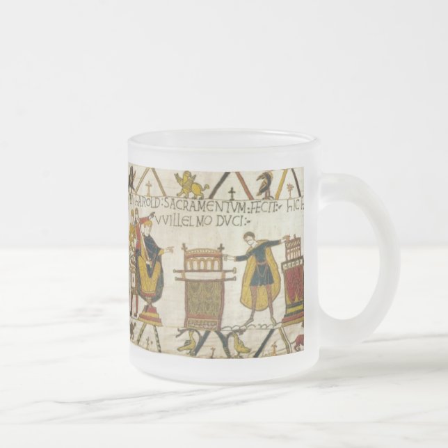 Caneca De Café Vidro Jateado A tapeçaria III de Bayeux (Direita)
