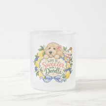 A Vida é Mais Doce com um Doodle Goldendoodle Fros