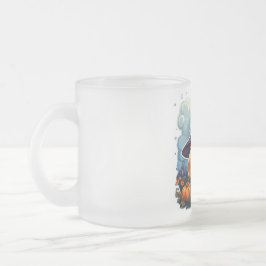 Caneca De Café Vidro Jateado Abóbora-abóbora