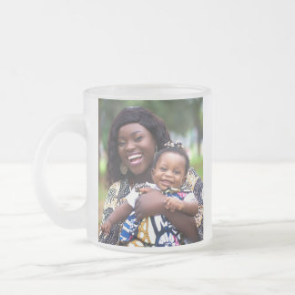Caneca De Café Vidro Jateado Adicionar Foto de Bebê Personalizar