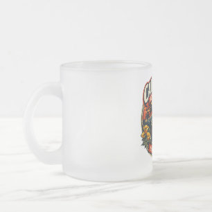 Caneca De Café Vidro Jateado Admissão Vintage Califórnia Dia do Urso & Papoula